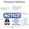 Signmission 7 in Height, 10 in Width, Vinyl Decal, Rectangle OS-2PACK-NS-D-710-L-13495 - alternate 6